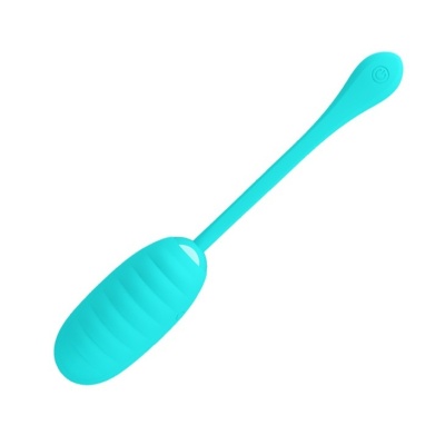 Wibrator jajeczny Kirk Egg Blue z 12 trybami wibracji, 8 cm długości - 1