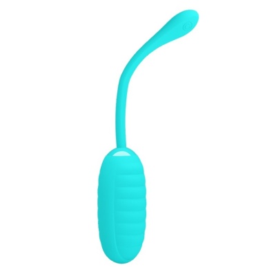 Wibrator jajeczny Kirk Egg Blue z 12 trybami wibracji, 8 cm długości - 1 2