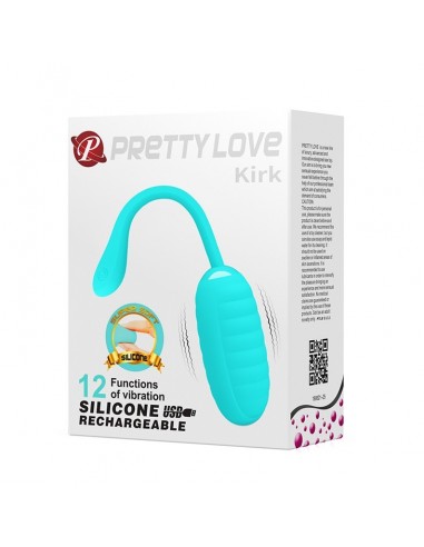 Jajeczko wibrujące Pretty Love - Kirk Egg Blue 12 Funkcji - Kulki Gejszy i Jajeczka Wibrujące - 8