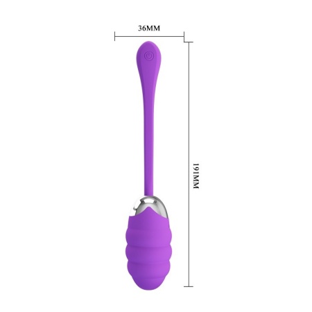 Wibrujące jajko Franklin Egg Purple – 12 trybów wibracji, 8,5 cm - 4