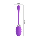 Wibrujące jajko Franklin Egg Purple – 12 trybów wibracji, 8,5 cm - 4