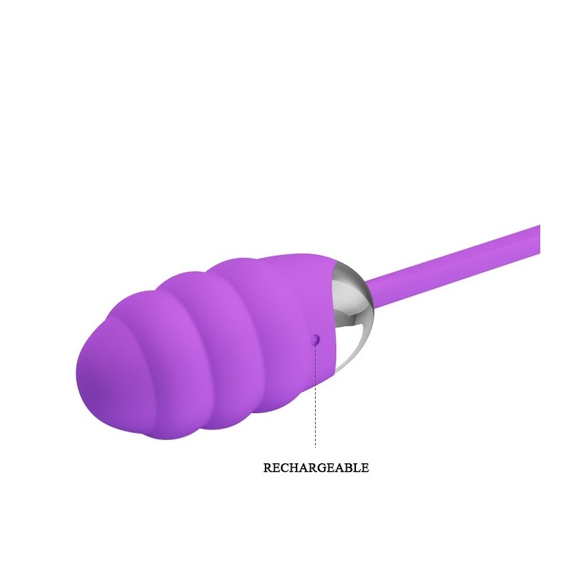 Wibrujące jajko Franklin Egg Purple – 12 trybów wibracji, 8,5 cm - 6