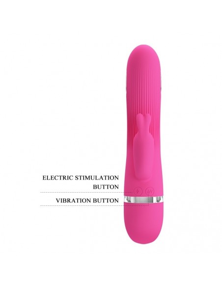 Piękny Wibrator Króliczek INGRAM z Elektrostymulacją - Wibratory Króliczki - 5