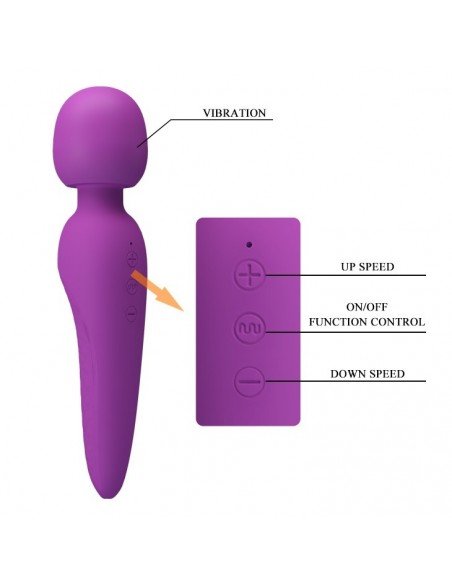 Masażer do ciała Pretty Love - Meredith Purple - Wibratory Magic Wand - 5