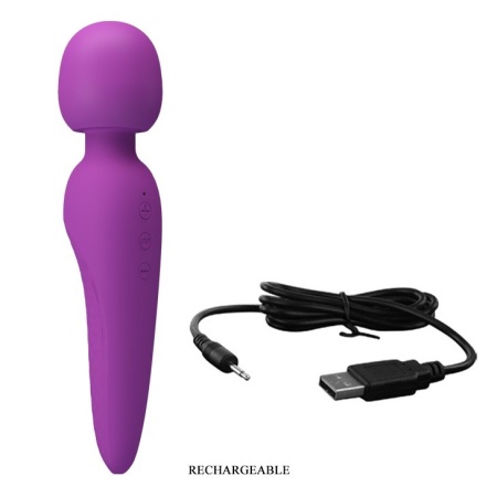 Różdżka do masażu Meredith silikonowa wodoodporna 20 cm - 6