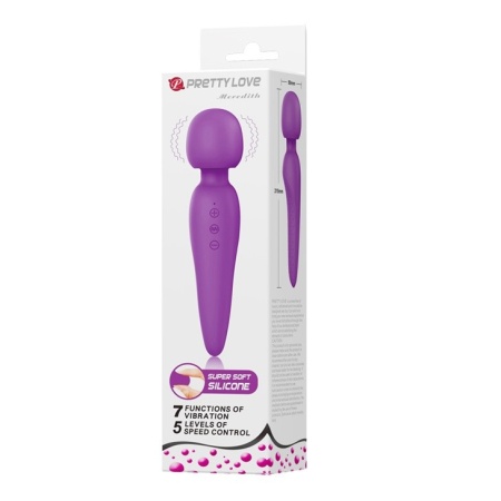 Różdżka do masażu Meredith silikonowa wodoodporna 20 cm - 7
