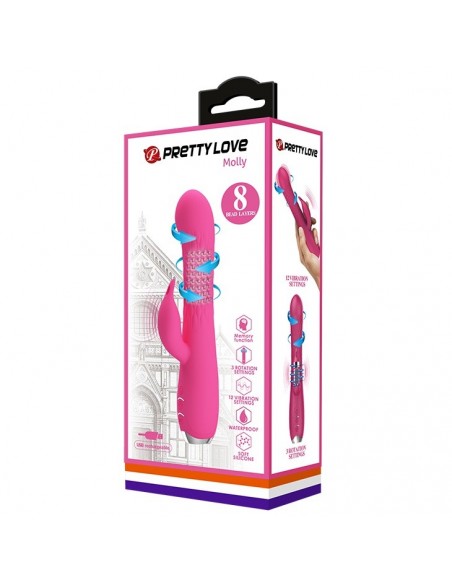 Wibrator Króliczek - Molly Pink - Wibratory Króliczki - 6