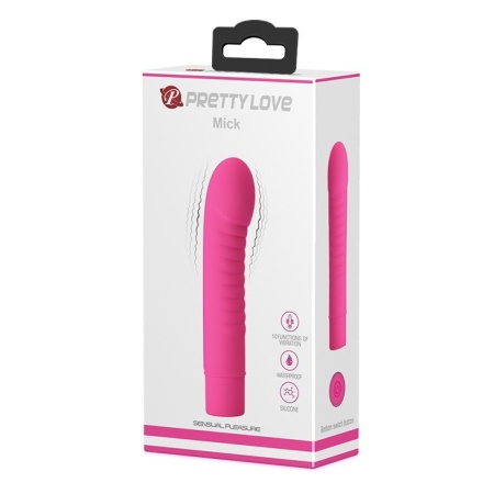 Wibrator MICK Pink z 10 trybami wibracji, 13 × 2,7 cm - 2