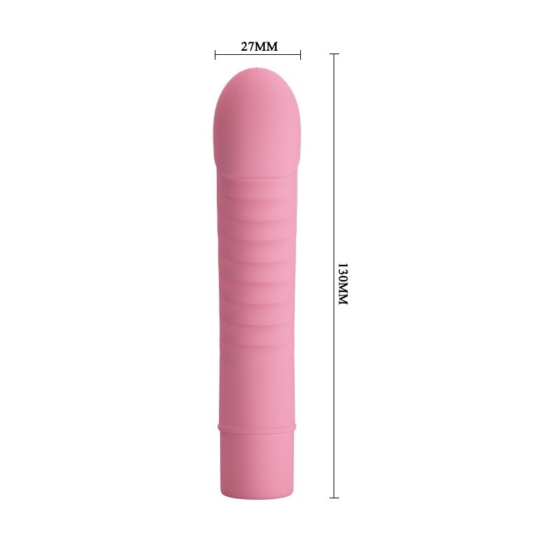 Wibrator MICK Lila - 10 funkcji wibracji, silikonowy, 13 cm - 5