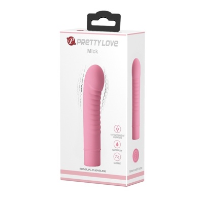 Wibrator MICK Lila - 10 funkcji wibracji, silikonowy, 13 cm - 1 2