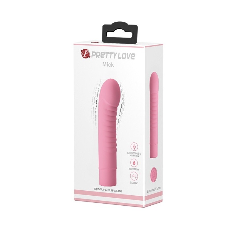 Wibrator MICK Lila - 10 funkcji wibracji, silikonowy, 13 cm - 2