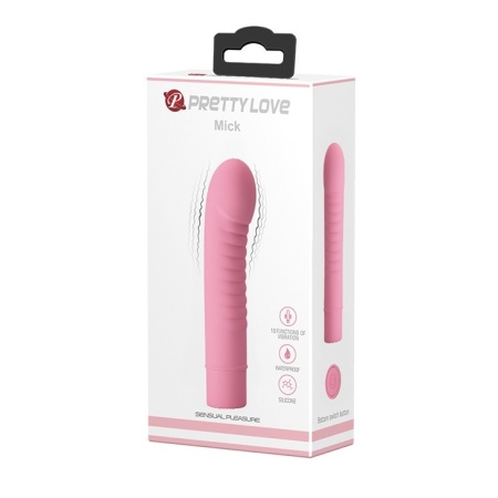 Wibrator MICK Lila - 10 funkcji wibracji, silikonowy, 13 cm - 2