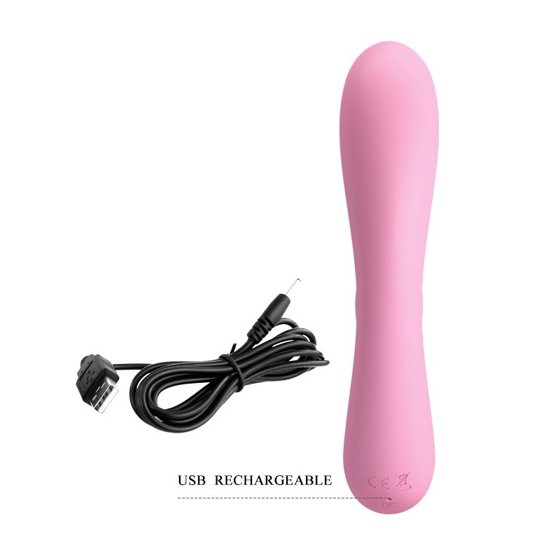 Silikonowy wibrator króliczek Hugo 16,5 cm z 12 funkcjami wibracji - 4
