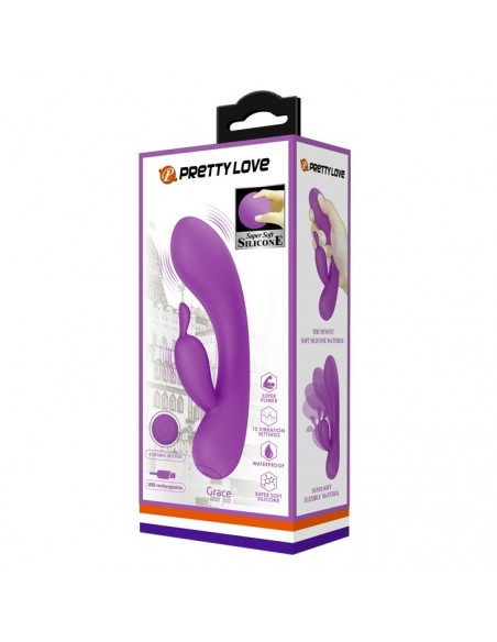 Wibrator Króliczek - Grace 12 Function Vibrations - Wibratory Króliczki - 6