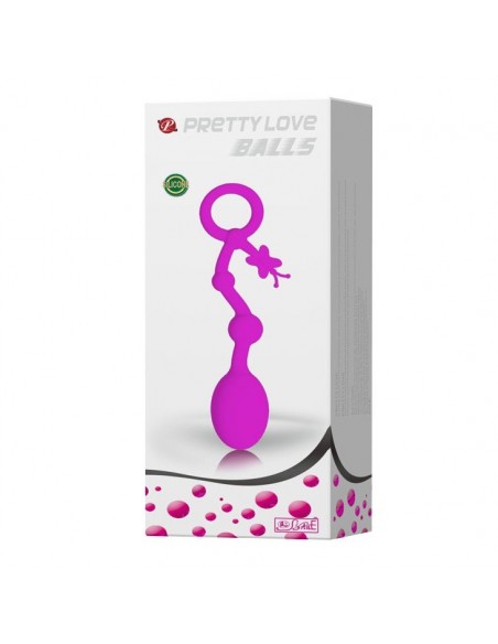 Kulki gejszy Pretty Love - Kegel Balls Heart - Kulki analne, koraliki analne - 4