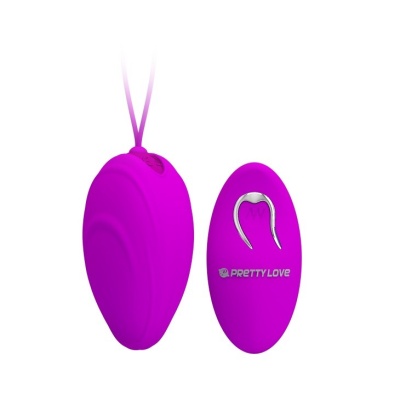 Jajko wibracyjne Pretty Love Hyper Egg z pilotem, 12 funkcji wibracji, 7,8 cm - 1