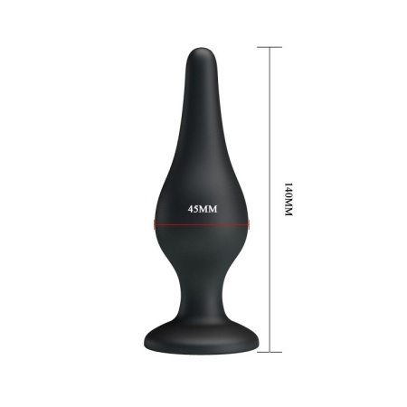 Korek prostaty Sensitive z przyssawką i profilem stopniowanym (14 cm) - 4