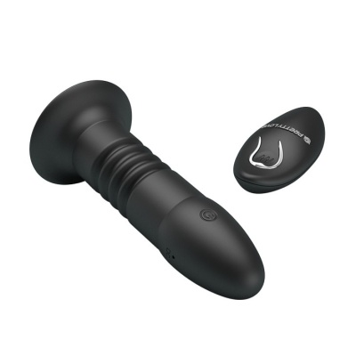 Wibrator analny Magic Jingers z ruchem posuwisto-zwrotnym i wibracjami, 12 cm - 1 2