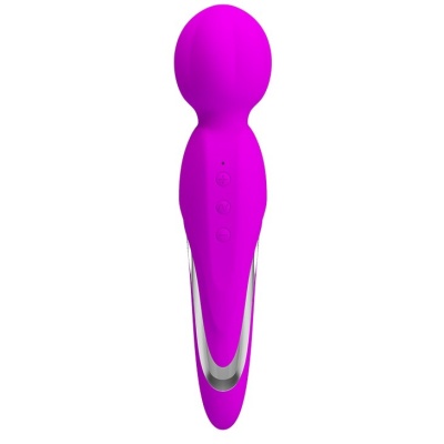 Różdżka wibracyjna Fitzgerald – 7 trybów wibracji, miękki silikon, 21,6 cm - 1