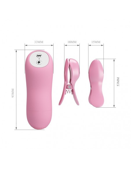 Stymulator Baile - Romantic Wave Lila - Klamry i klipsy na sutki - 3