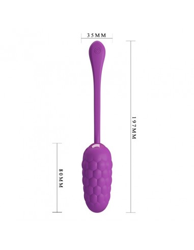 Jajeczko wibrujące Pretty Love - Marina Egg Purple - Kulki Gejszy i Jajeczka Wibrujące - 3