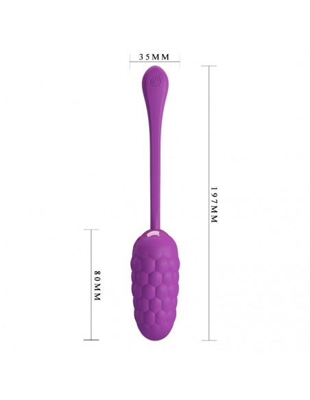 Jajeczko wibrujące Pretty Love - Marina Egg Purple - Kulki Gejszy i Jajeczka Wibrujące - 3