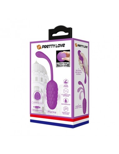 Jajeczko wibrujące Pretty Love - Marina Egg Purple - Kulki Gejszy i Jajeczka Wibrujące - 7