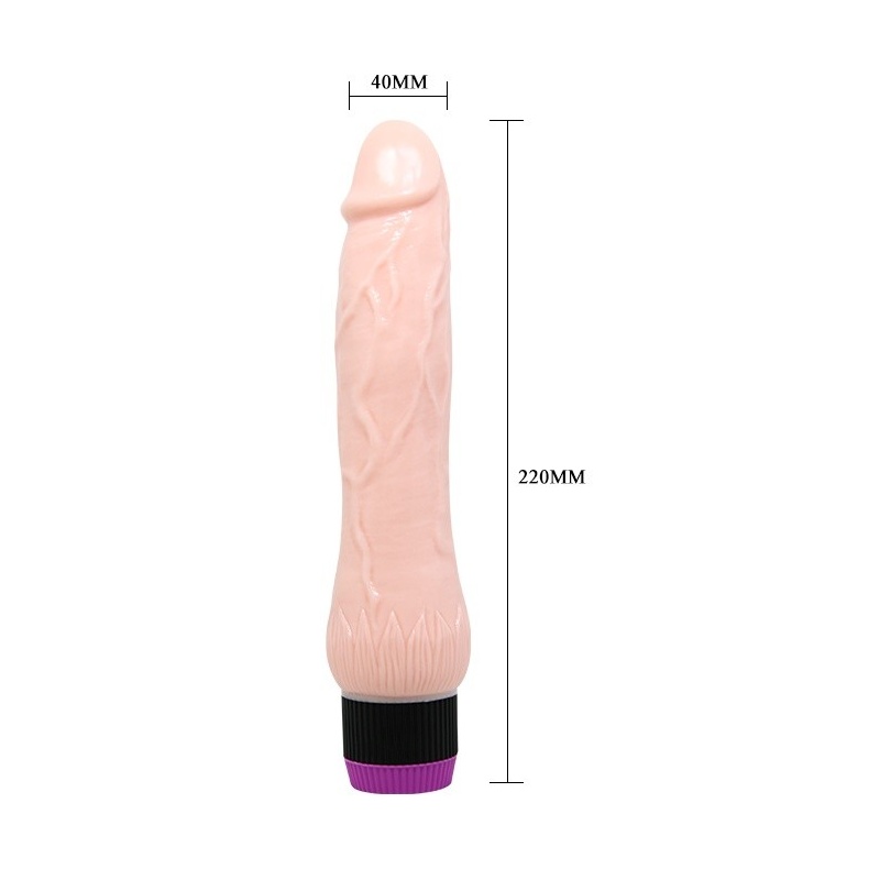 Dildo wibrujące ADOUR CLUB Vibration o miękkiej, realistycznej teksturze - 4