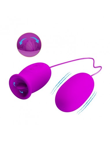 Jajeczko wibrujące Pretty Love - Daisy Egg Purple - Kulki Gejszy i Jajeczka Wibrujące - 1