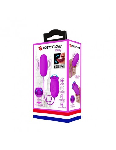 Jajeczko wibrujące Pretty Love - Daisy Egg Purple - Kulki Gejszy i Jajeczka Wibrujące - 5