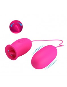 Jajeczko wibrujące Pretty Love - Daisy Egg Pink - Kulki Gejszy i Jajeczka Wibrujące - 1