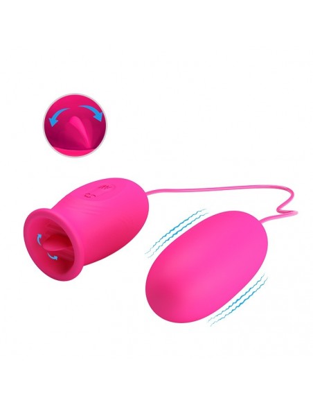 Jajeczko wibrujące Pretty Love - Daisy Egg Pink - Kulki Gejszy i Jajeczka Wibrujące - 1