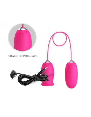 Jajeczko wibrujące Pretty Love - Daisy Egg Pink - Kulki Gejszy i Jajeczka Wibrujące - 5