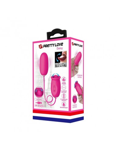 Jajeczko wibrujące Pretty Love - Daisy Egg Pink - Kulki Gejszy i Jajeczka Wibrujące - 6