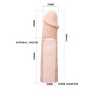 Nakładka na penisa Big Man z wkładką wydłużającą, 17 cm - 4