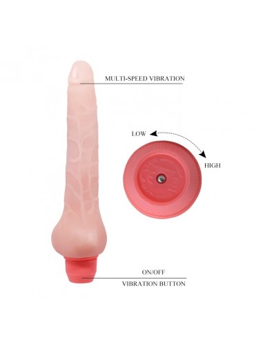 Wibrator z cyberskóry Baile - Flexi Vibe Sensual Spine 19 cm - Wibratory Realistyczne - 6