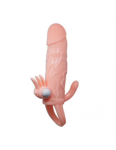 Wibrująca Nakładka Na Penisa - Brave Man Skin 6,69" - Przedłużki i nakładki na penisa - 1