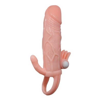 Brave Man Skin - nasadka penisa z wibracją Multi-Speed, 14,7 cm - 1 2