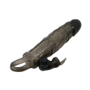 Nakładka na penisa Brave Man Smoke z wibracjami 15 cm - 2