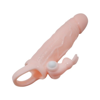 Rękaw na penisa Brave Man Skin z wibracją Multi-Speed, 15 cm - 1 2