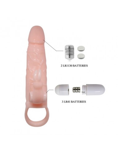 Wibrująca Nakładka Na Penisa - Brave Man Skin 5,91" - Przedłużki i nakładki na penisa - 5