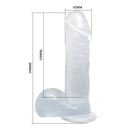 Realistyczne dildo DONG samostojące z kulkami - 8