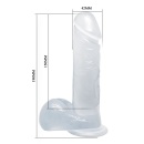 Realistyczne dildo DONG samostojące z kulkami - 8