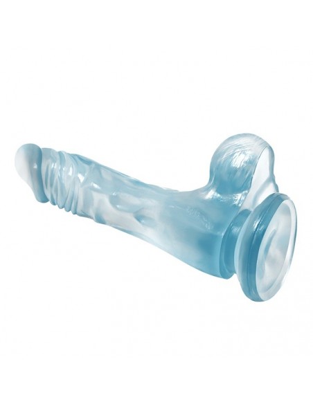 Dildo żelowe BAILE - COCK Herness compatible base 8,5" - Dilda żelowe - 4