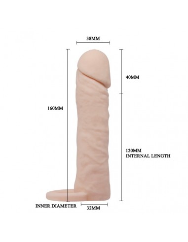 Przedłużka Na Penisa Z Zapięciem Medium - Przedłużki i nakładki na penisa - 5