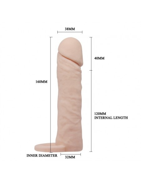 Przedłużka Na Penisa Z Zapięciem Medium - Przedłużki i nakładki na penisa - 5