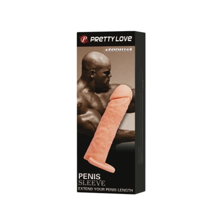Nakładka Penis Sleeve Medium - przedłużenie 4 cm, długość 16 cm - 6