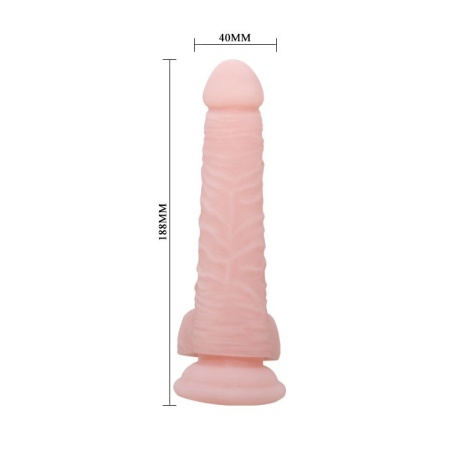 Dildo Super Dildo o średnicy 7,4 cm z przyssawką, długość 31,5 cm - 4
