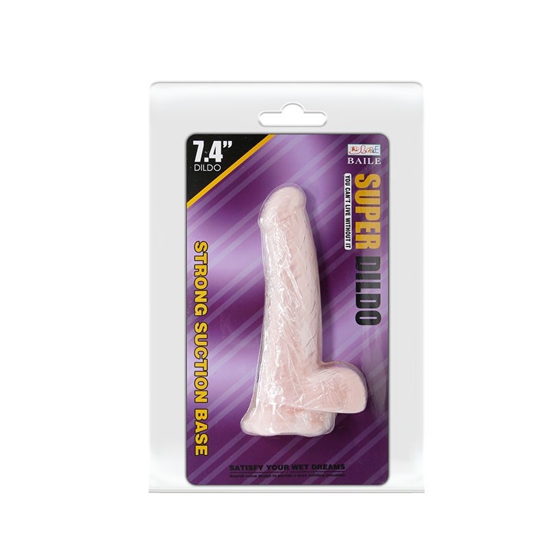 Dildo Super Dildo o średnicy 7,4 cm z przyssawką, długość 31,5 cm - 2
