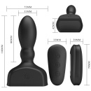 Nadmuchiwany stymulator prostaty Harriet z wibracjami, 12 cm - 3